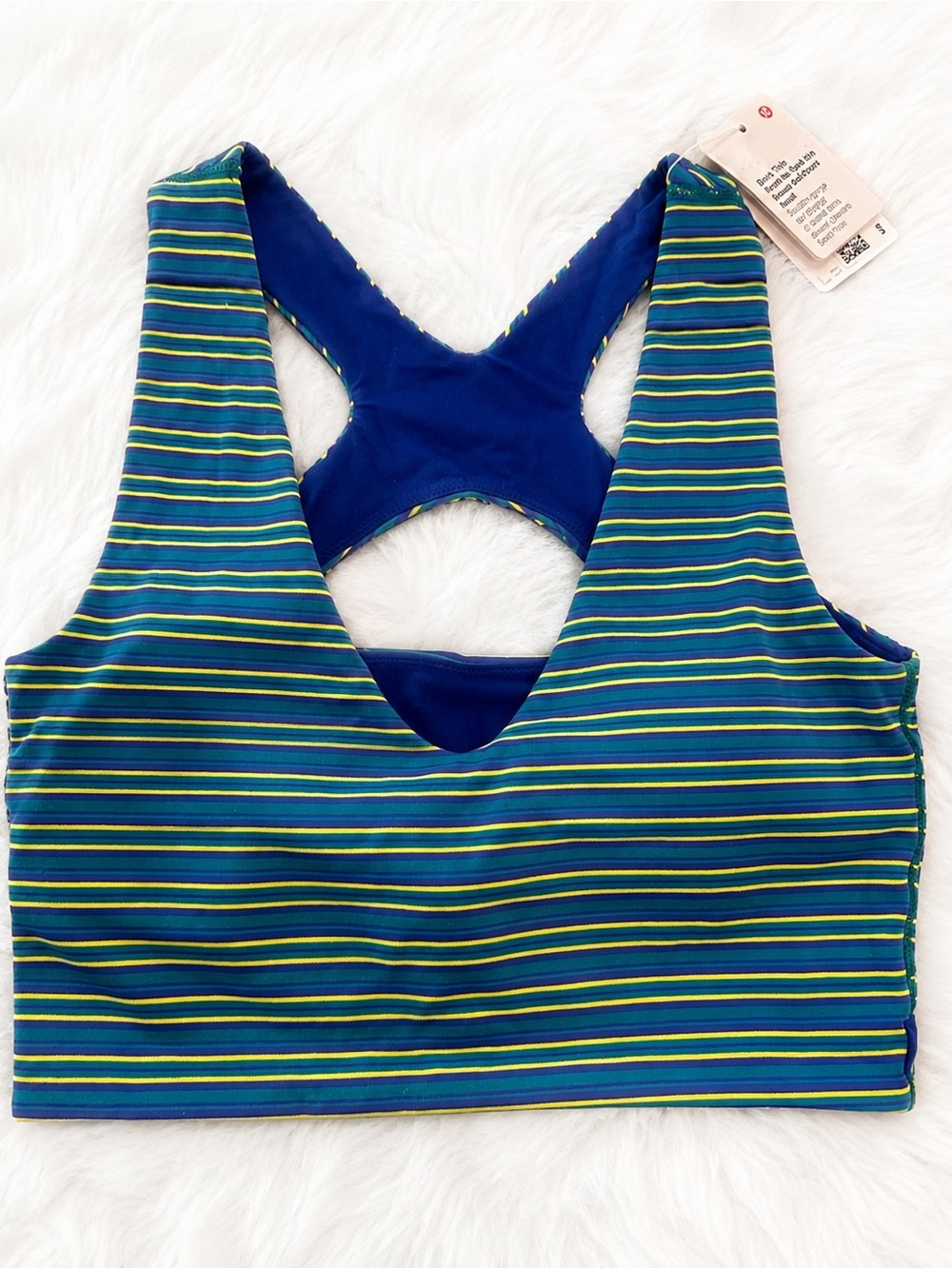 Lululemon Bend This Scoop and Cross Bra
Variegated Stripe RARE